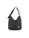 F137 Kangaroo Grid Stop Tote Bag Black - POSHPROJECTS - BALAAN 2