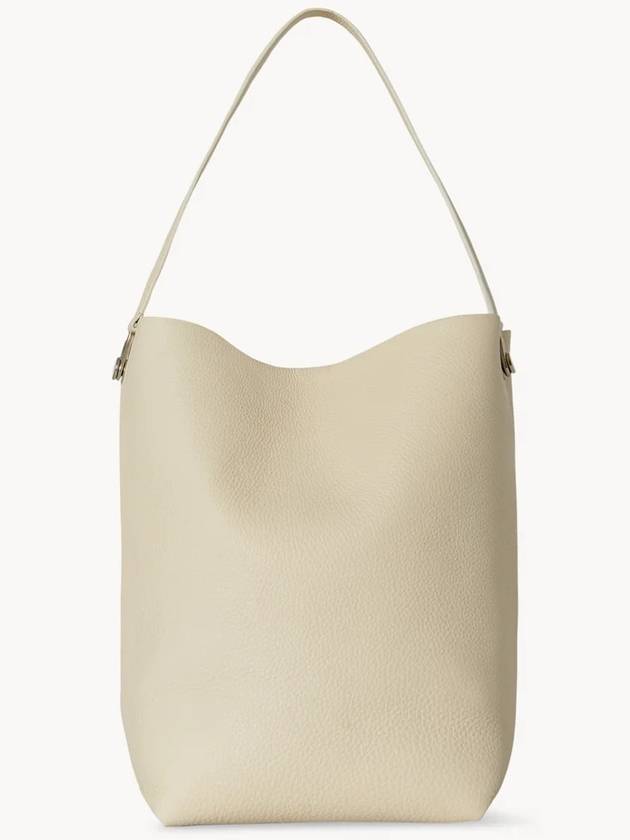 Medium NS Hook Leather Tote Bag Ivory - THE ROW - BALAAN 3