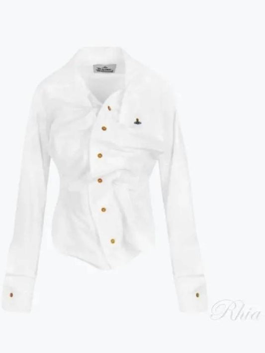 Drunken Logo Shirt White - VIVIENNE WESTWOOD - BALAAN 2