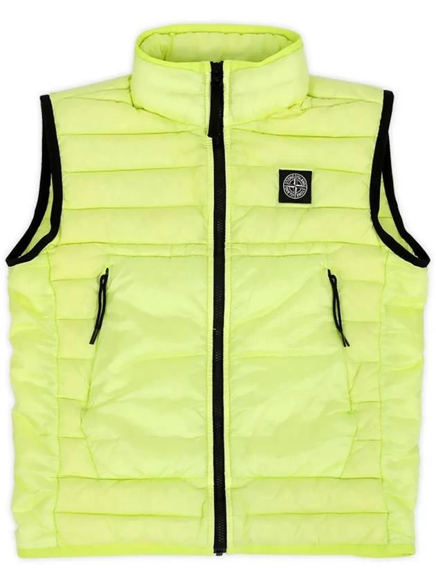 Stone Kids Waffen Logo Patch Lightweight Padded Vest Lime 7716G0332 V0031 10 12A - STONE ISLAND - BALAAN 3