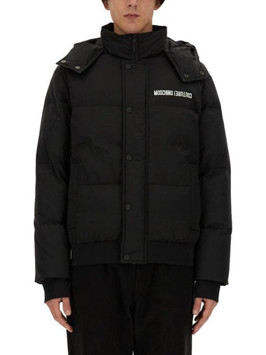 Moschino Down Jacket With Logo - MOSCHINO - BALAAN 1