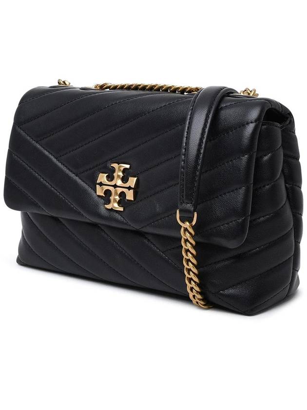 Kira Chevron Convertible Strap Small Shoulder Bag Black - TORY BURCH - BALAAN 3