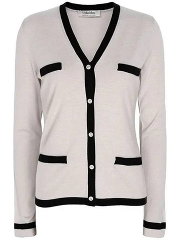 Ecru Kenya Wool Cardigan 013 1210082 - MAX MARA - BALAAN 1