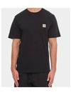 WIP Short Sleeve Pocket T Shirt Black I030434 89 XX - CARHARTT - BALAAN 3