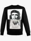 Men's Che Guevara Zipper Black Sweatshirt BJS233A E560S 01 - NEIL BARRETT - BALAAN 3