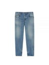 Vanessa High Waist Denim Straight Jeans Blue - SAINT LAURENT - BALAAN 2