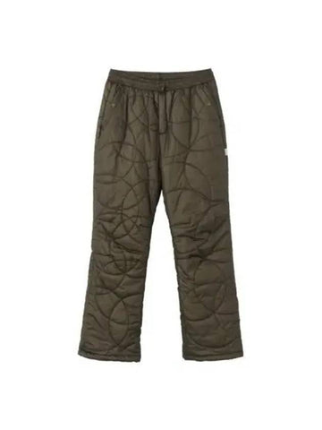 Primaloft quilted pants dark brown - SCULPTOR - BALAAN 1