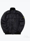 Garment Dyed Crinkle Reps R-Nylon Jacket Blue - STONE ISLAND - BALAAN 2