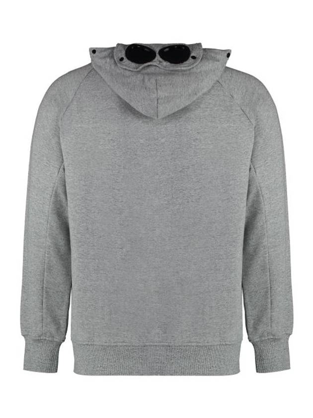 Diagonal Raised Fleece Goggle Hoodie Grey - CP COMPANY - BALAAN 3