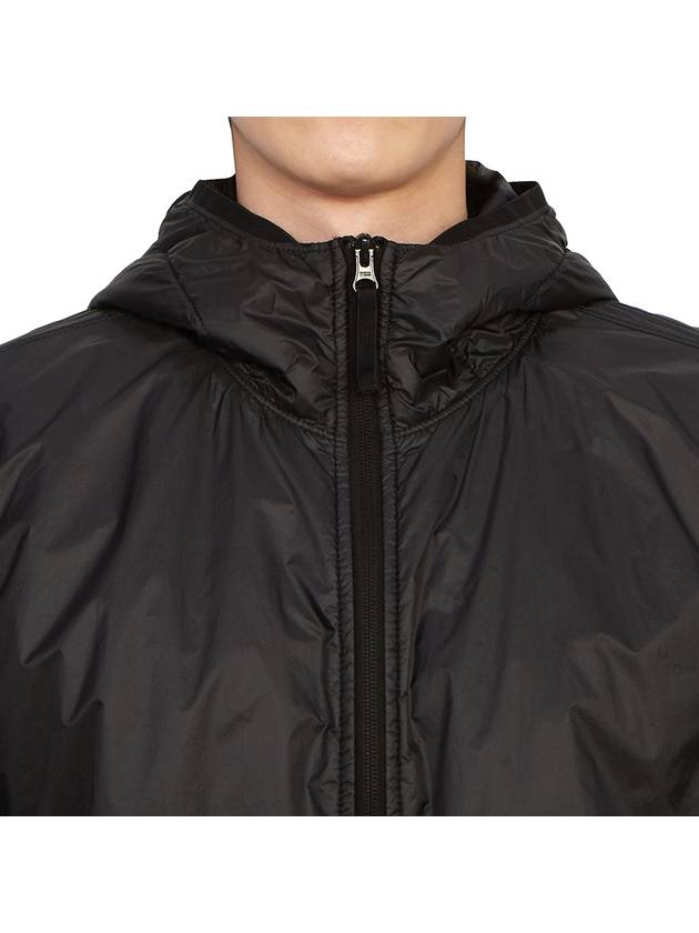 Compass Patch Hooded Jacket Black - STONE ISLAND - BALAAN 7