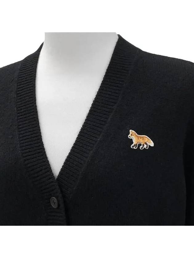 Baby Fox Patch Boxy Cardigan Black - MAISON KITSUNE - BALAAN 5