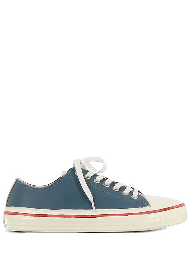 two-tone leather low-top sneakers - MARNI - BALAAN 2