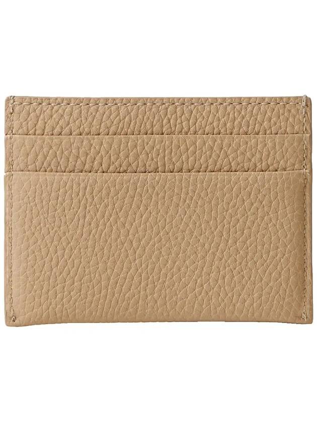 TB Grainy Leather Card Wallet Haute Beige - BURBERRY - BALAAN 4