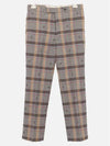 Check Wool Straight Pants - GUCCI - BALAAN 2