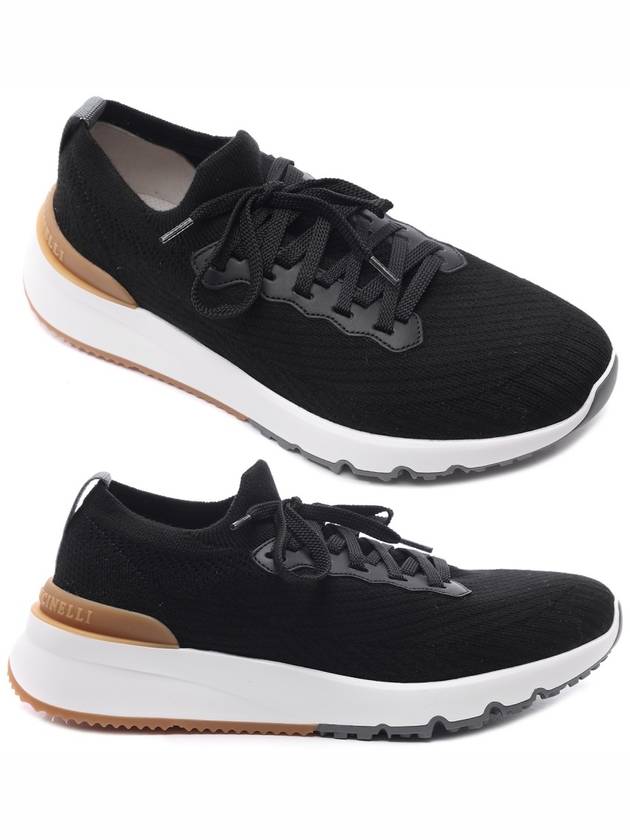 Knit Running Sneakers Black - BRUNELLO CUCINELLI - BALAAN 2