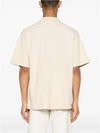 Bold Fox Head Patch Oversized Polo Shirt Beige - MAISON KITSUNE - BALAAN 6