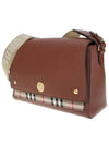 Leather and Vintage Check Note Crossbody Bag Tan - BURBERRY - BALAAN 3