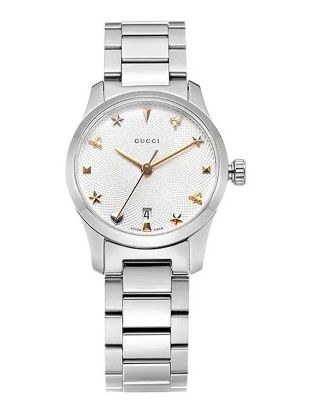 G Timeless Metal Watch Silver - GUCCI - BALAAN 3