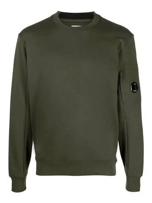 Diagonal Raised Fleece Sweatshirt Ivy Green - CP COMPANY - BALAAN 2