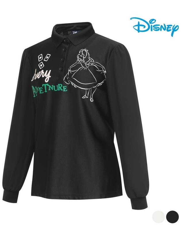 Chiffon Sleeve Long Sleeve Collar T-shirt DN1LTS011 - DISNEY GOLF - BALAAN 2