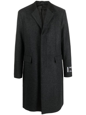 Tailored Wool Blend Single Coat Dark Grey - ACNE STUDIOS - BALAAN 1