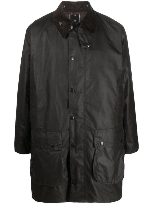 Northumbria contrast collar wax jacket MWX0009MWX - BARBOUR - BALAAN 1