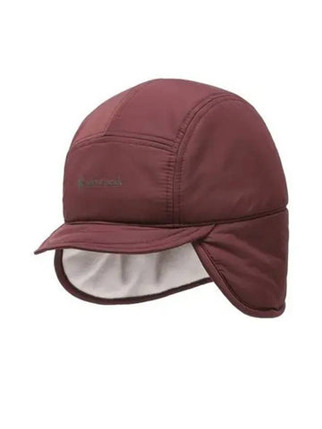 Padded Short Earflap Lab Wrap Cap S24WUFCP78 Burgundy - SNOW PEAK - BALAAN 1