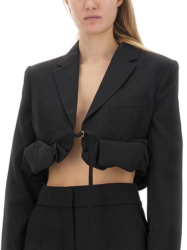 Women's La Best Croissant Roll Bolero Jacket Black - JACQUEMUS - BALAAN 5