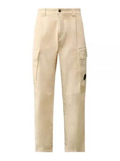 Stretch Sateen Loose Cargo Straight Pants Beige - CP COMPANY - BALAAN 2