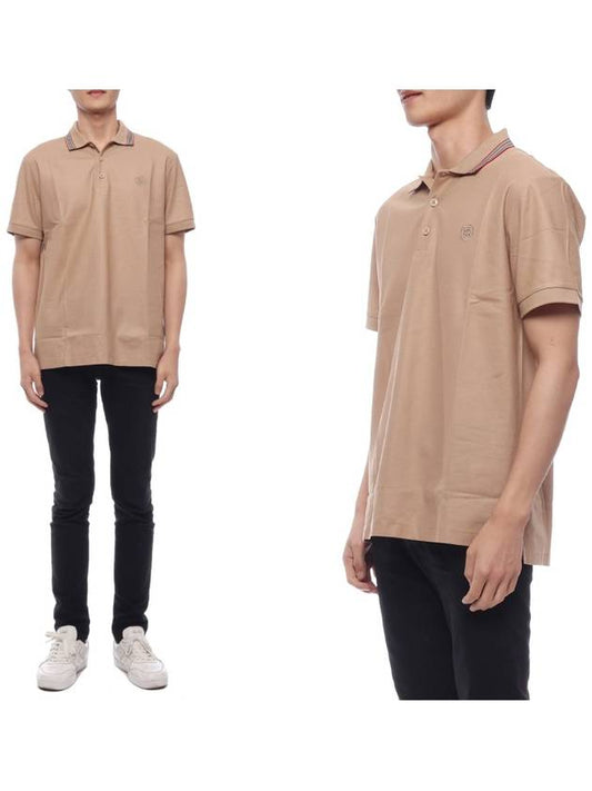 TB Embroidered Logo Polo Shirt Beige - BURBERRY - BALAAN 2