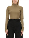 Rib Turtleneck Khaki - LEMAIRE - BALAAN 2