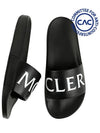 Logo Slippers Black - MONCLER - BALAAN 3