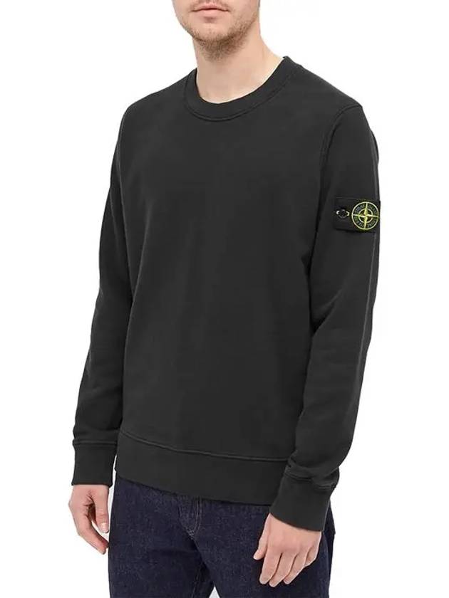 Wappen Patch Crewneck Sweatshirt Black - STONE ISLAND - BALAAN 4