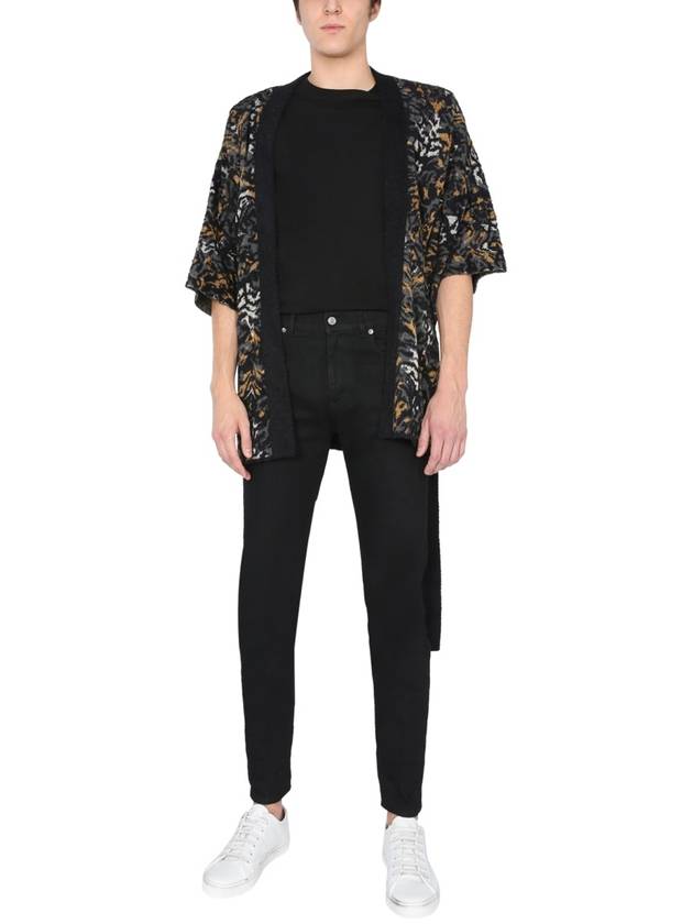 Jacquard Knit Kimono 644663YAWU21026 B0040170085 - SAINT LAURENT - BALAAN 3