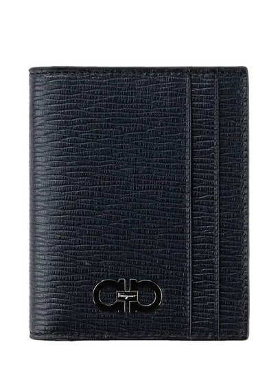 Gancini Card Wallet Ocean Blue - SALVATORE FERRAGAMO - BALAAN 2