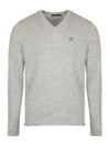 Contrast V-neck Slim Fit Cashmere Sweater Stone Header - G/FORE - BALAAN 1