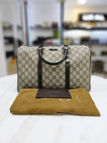 GG Supreme Canvas Boston Bag 193603 - GUCCI - BALAAN 1