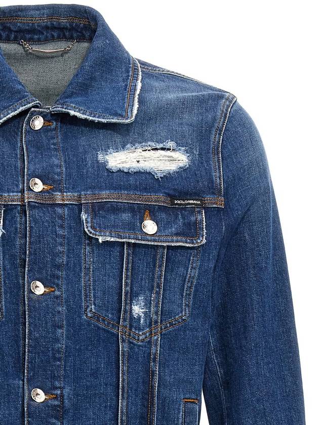 Dolce & Gabbana Denim Jacket With Used Effect - DOLCE&GABBANA - BALAAN 3