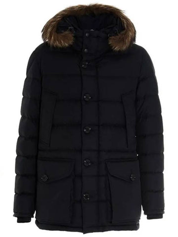 CLUNY Coyote fur hood padding black 1B525 02 68352 999 - MONCLER - BALAAN 1