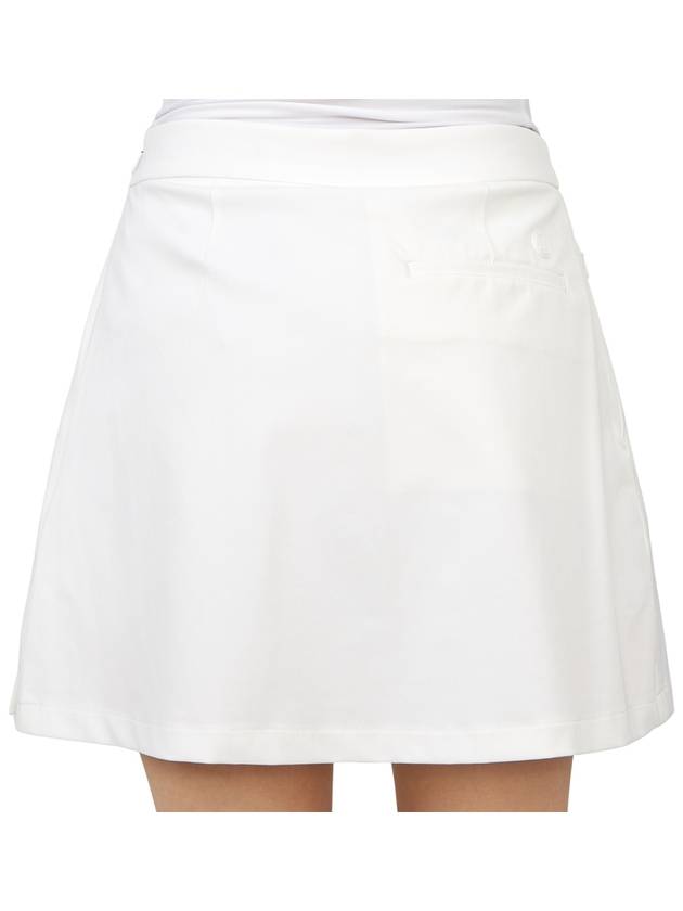 Women's Side Pleat Luxe 4-Way Stretch Twill Skirt White - G/FORE - BALAAN 8