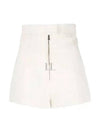 Le Short Areia High-Waisted Mini Shorts Off White - JACQUEMUS - BALAAN 2