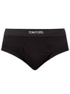 Logojacquard elastic waistband cottonblend briefs - TOM FORD - BALAAN 1