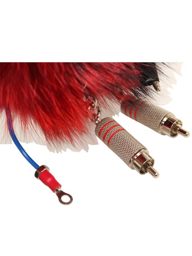 Robot Goat Fur Key Holder Red - PRADA - BALAAN 5