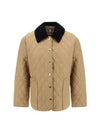 Women's Diamond Quilted Jacket Brown - BURBERRY - BALAAN 2