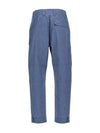 Logo Buckle Straight Pants Blue - DIOR - BALAAN 3