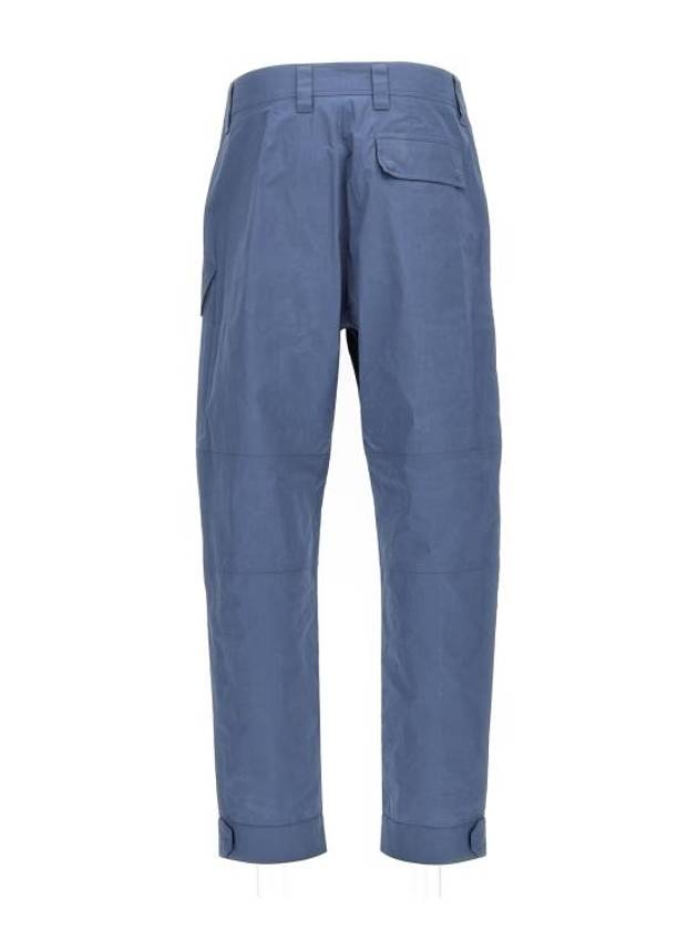 Logo Buckle Straight Pants Blue - DIOR - BALAAN 3