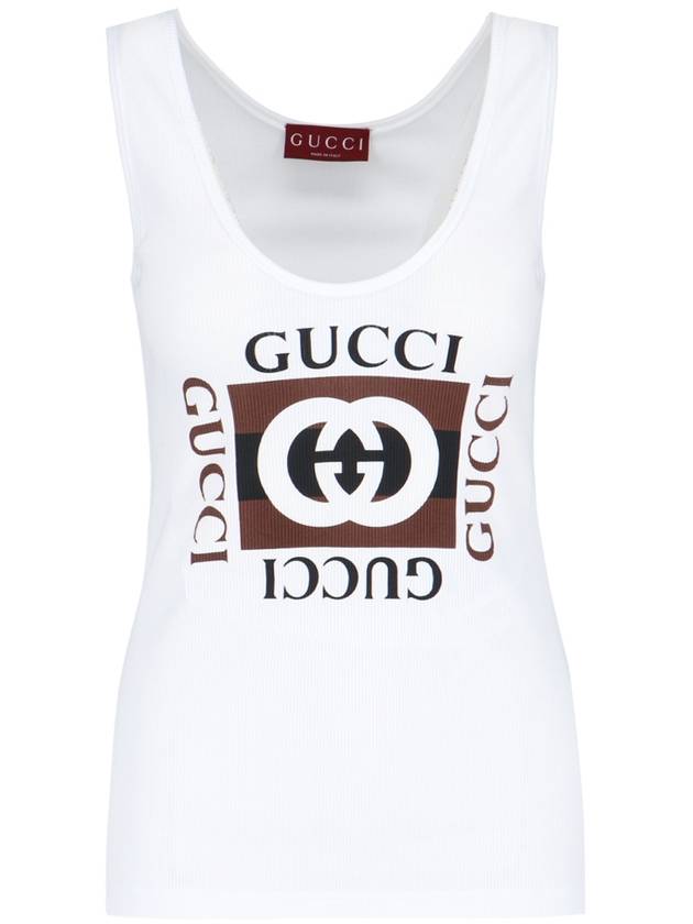 Logo Sleeveless White - GUCCI - BALAAN 2