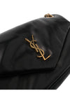 Calypso Small Plunged Lambskin Shoulder Bag Black - SAINT LAURENT - BALAAN 3