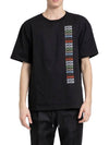 Multi Logo Short Sleeve T-Shirt Black - DIOR - BALAAN 4