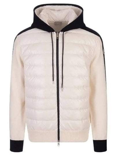 Hooded Padded Cardigan White - MONCLER - BALAAN 2